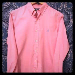 Ralph Lauren Pink Button Up Dress Shirt